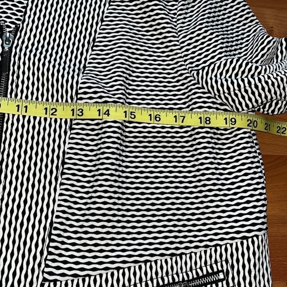 Kasper women’s black and white zip up jacket Size 10 - Picture 8 of 10